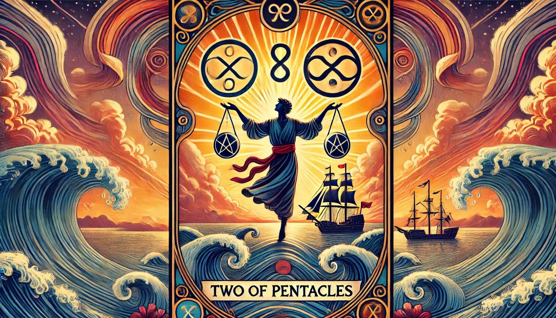 Two of Pentacles as Yes or No