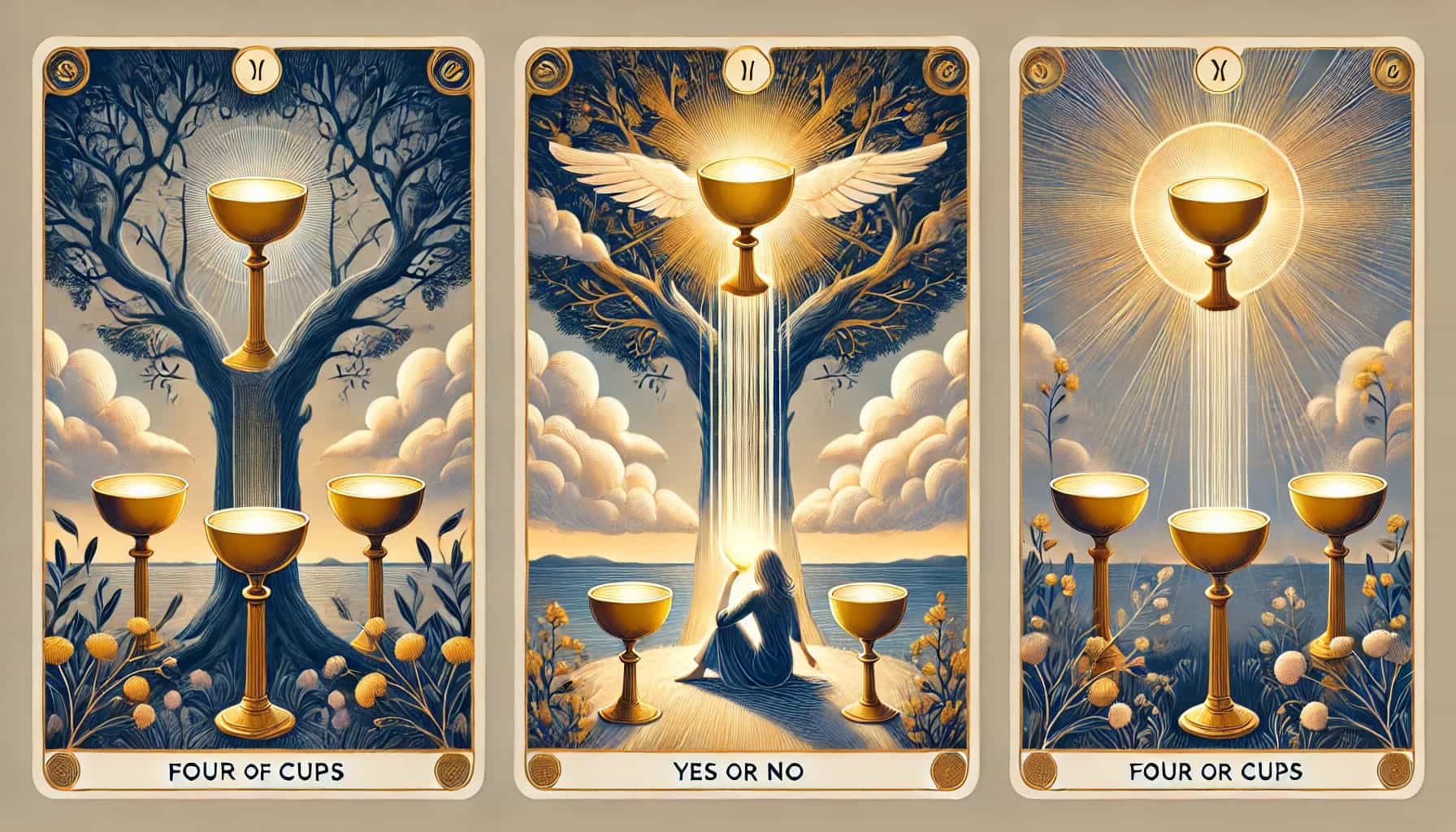 Four of Cups as Yes or No