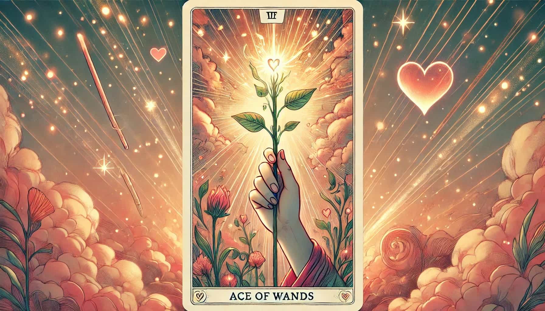 Ace of Wands as Love