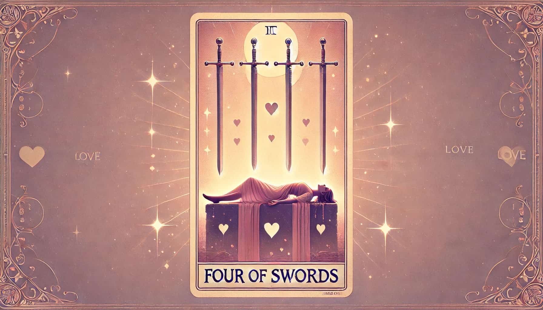 Four of Swords as Love