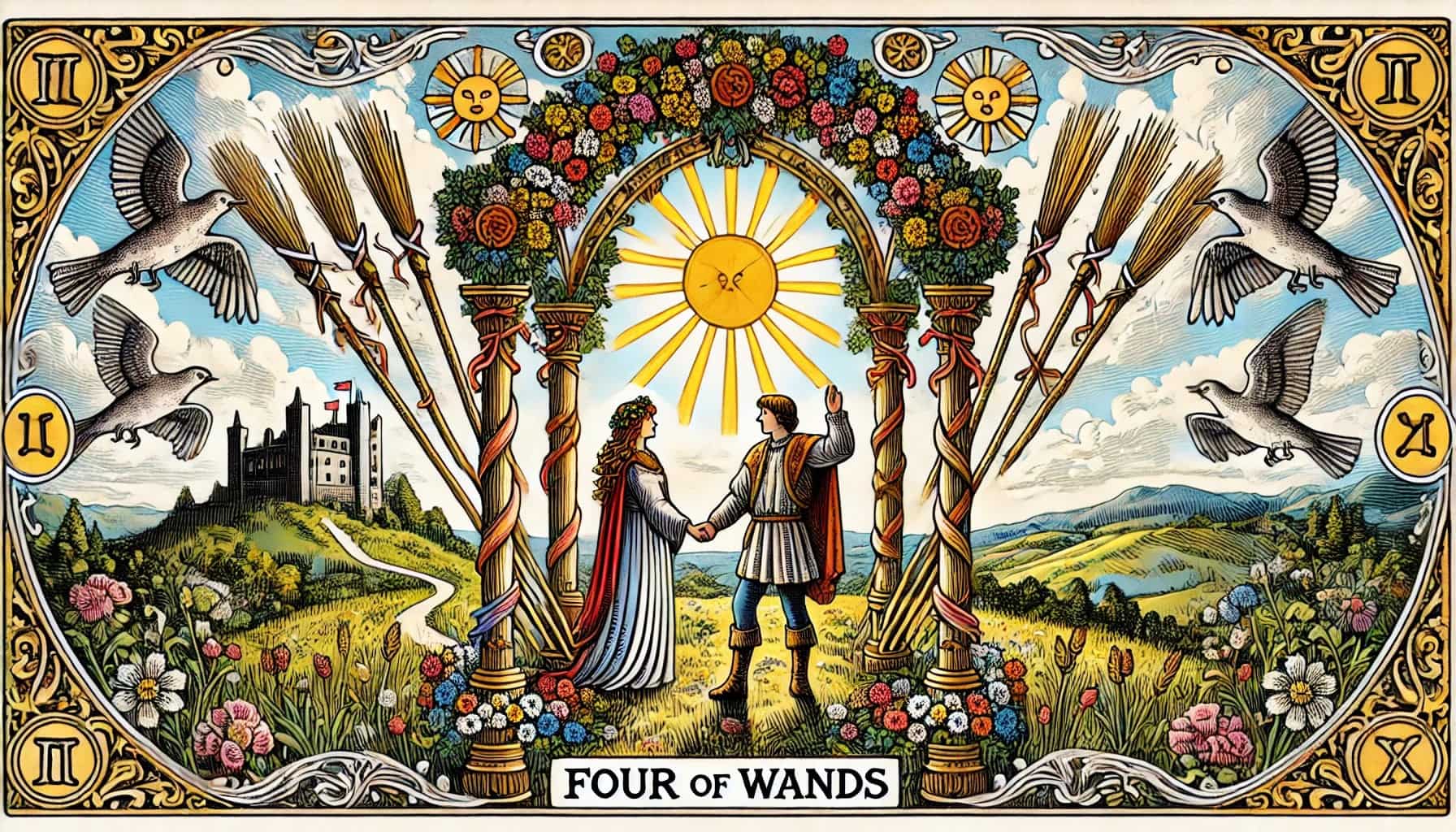 Four of Wands as Feelings