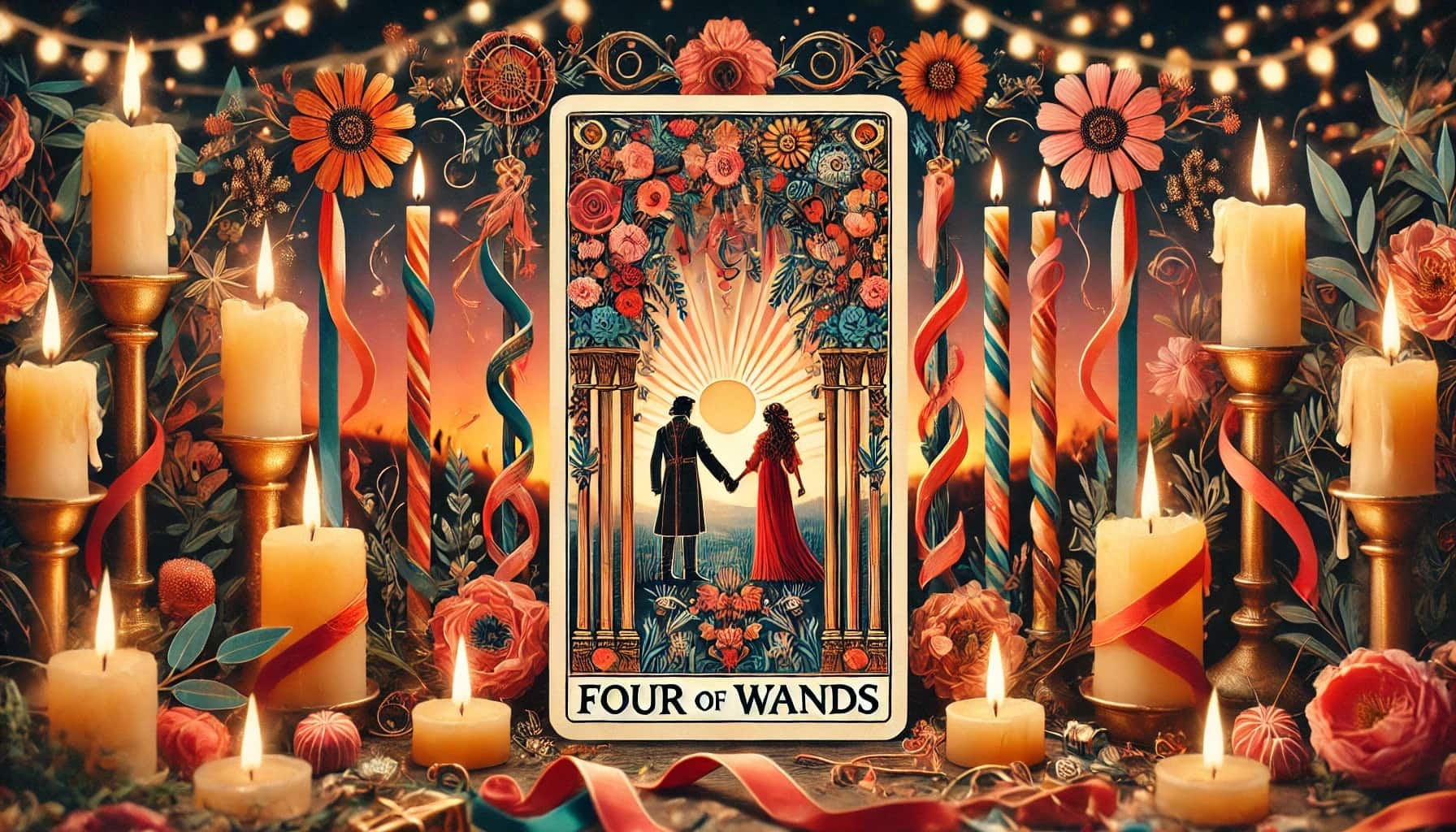 Four of Wands as Love