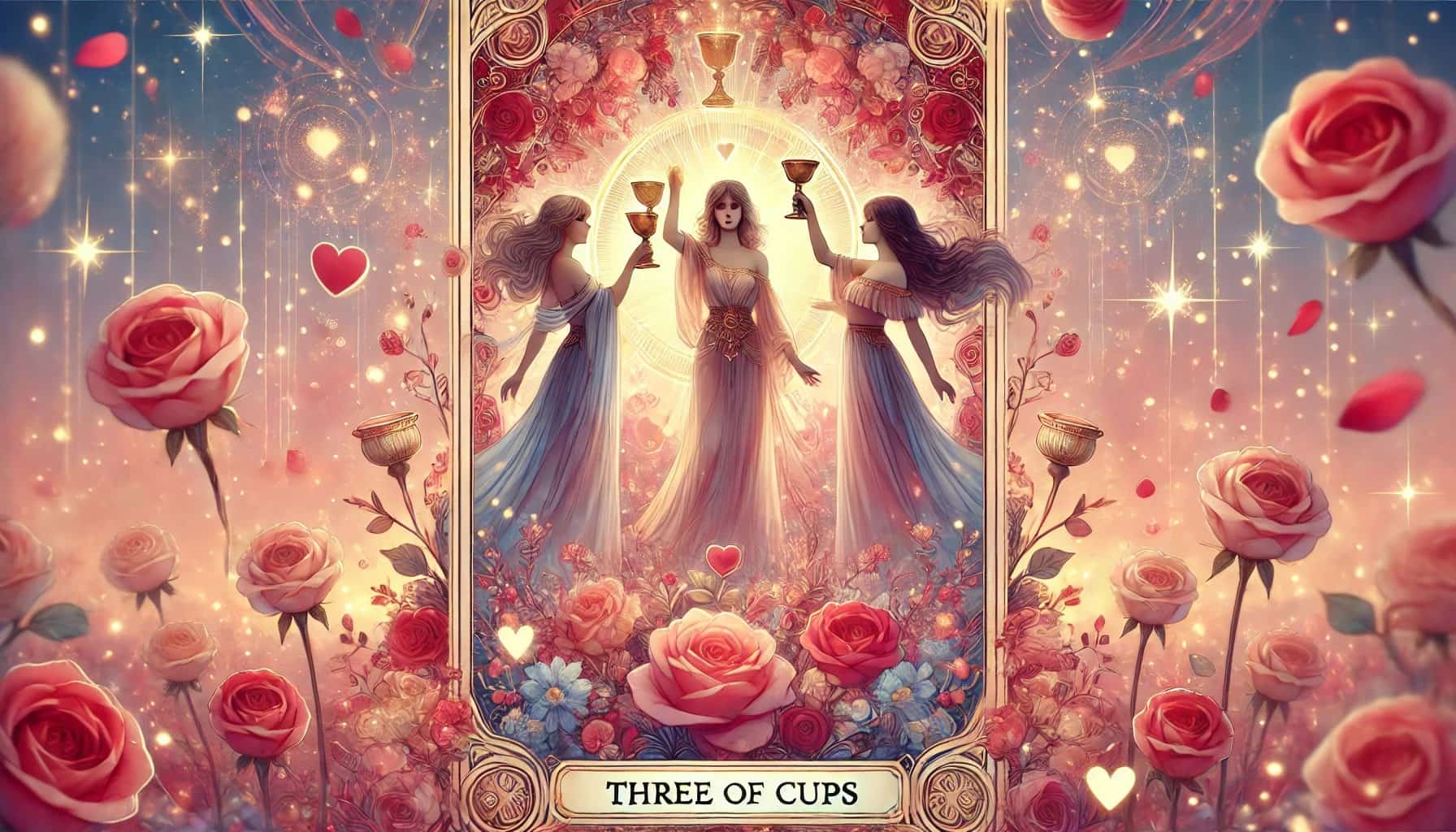 Three of Cups as Love