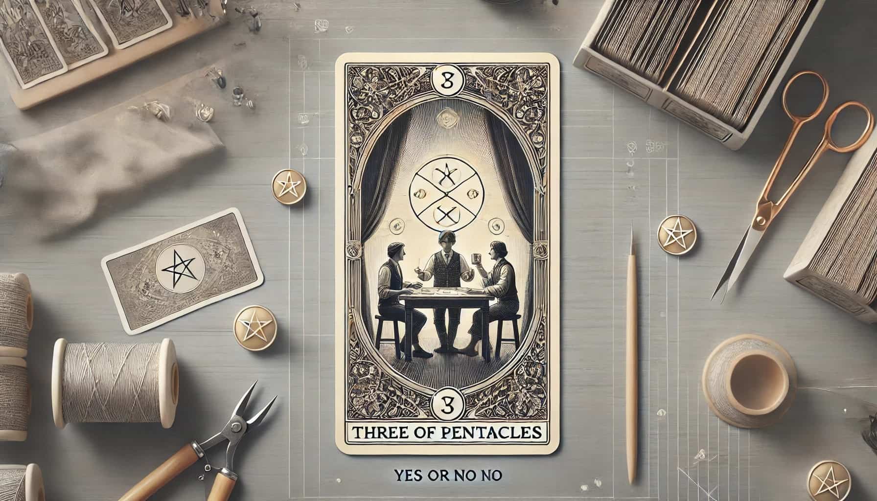 Three of Pentacles as Yes or No