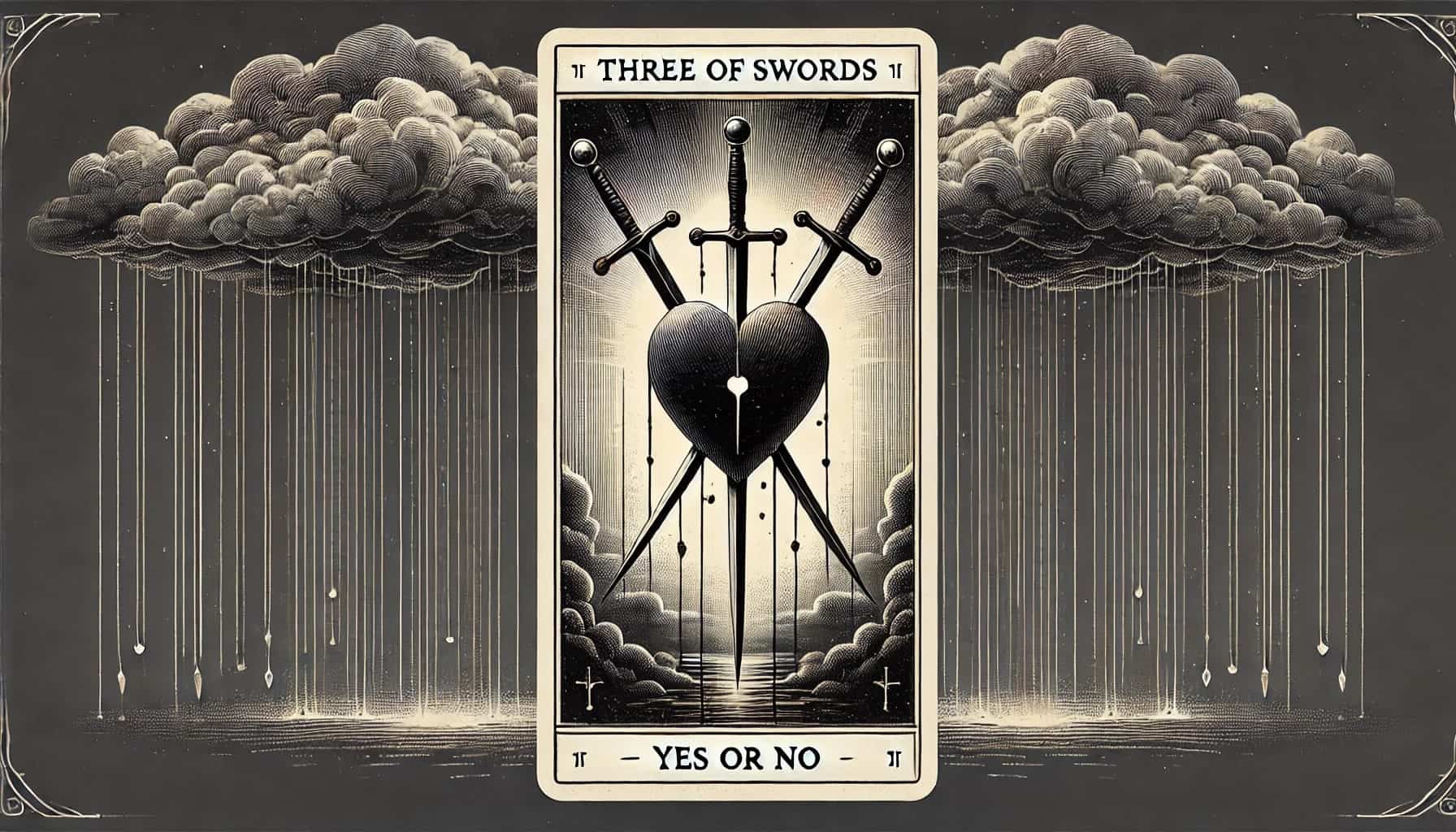 Three of Swords as Yes or No