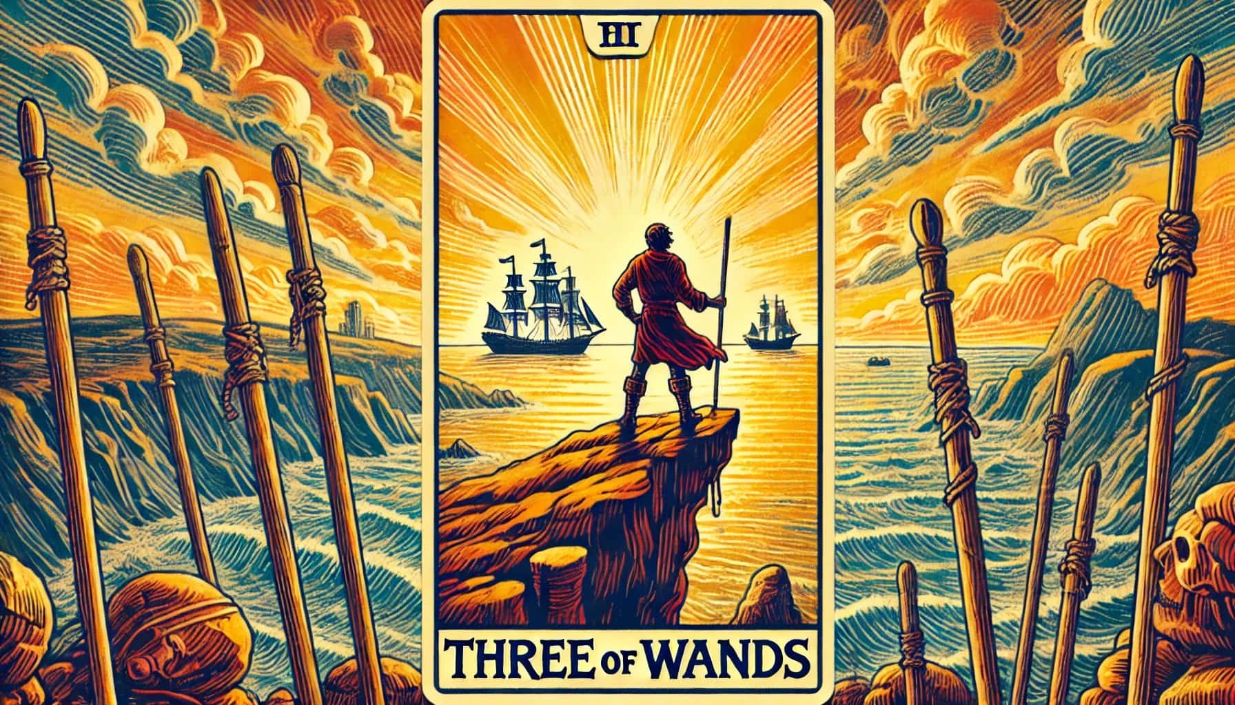 Three of Wands as Action