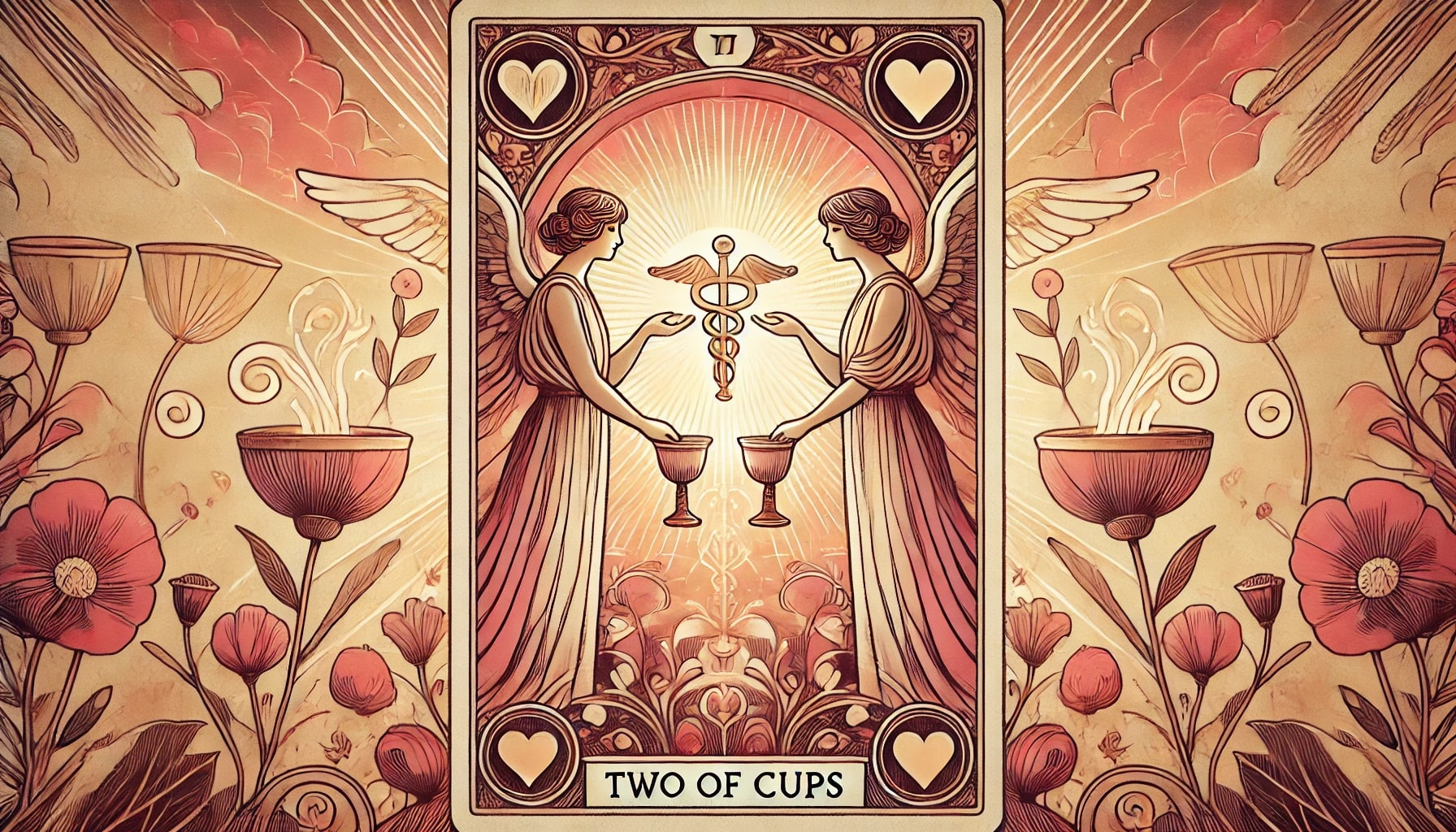 Two of Cups as Love