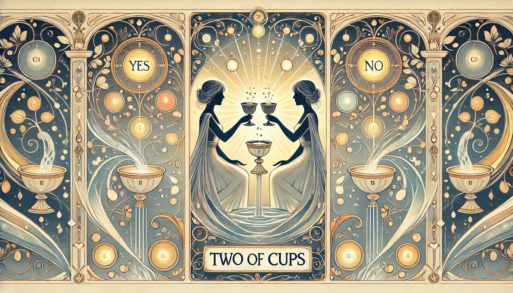 Two of Cups as Yes or No