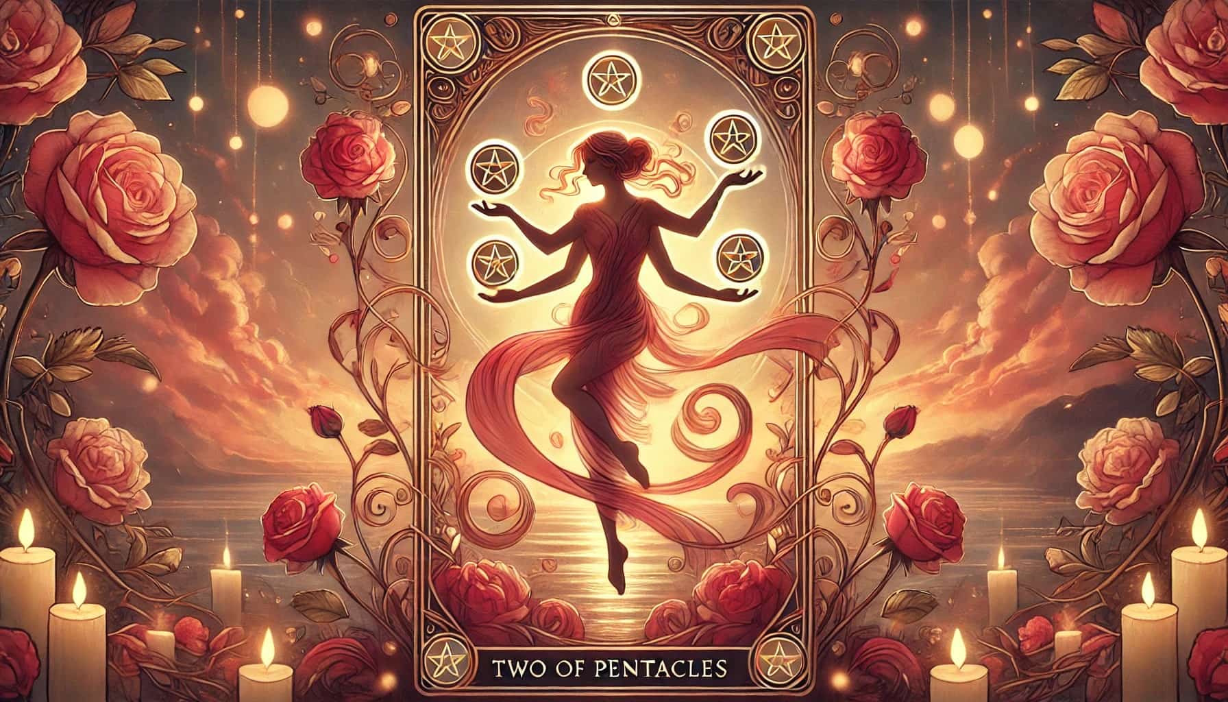 Two of Pentacles as Love