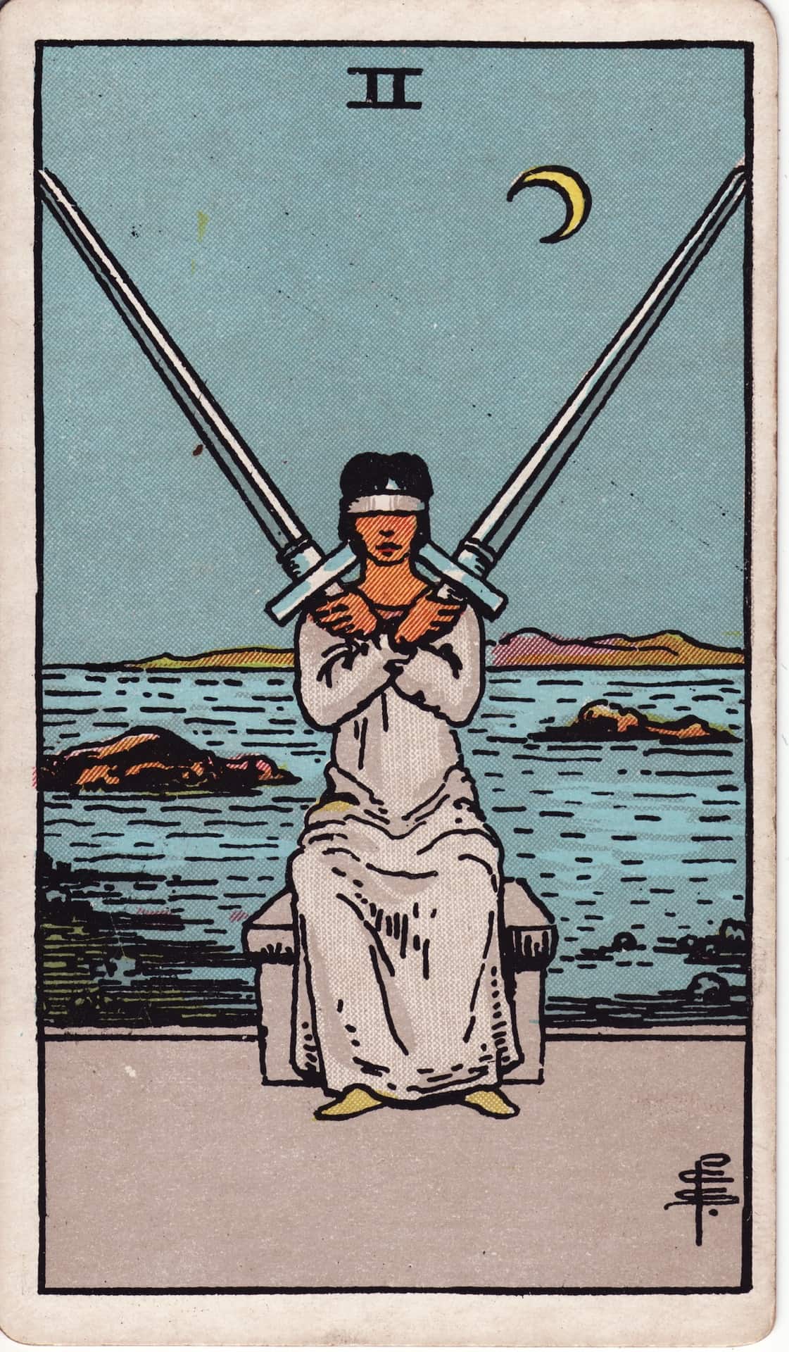 Two of Swords Tarot Card