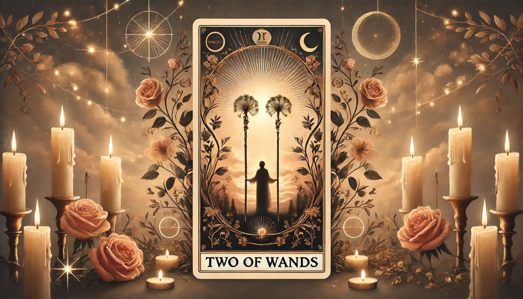 Two of Wands as Love