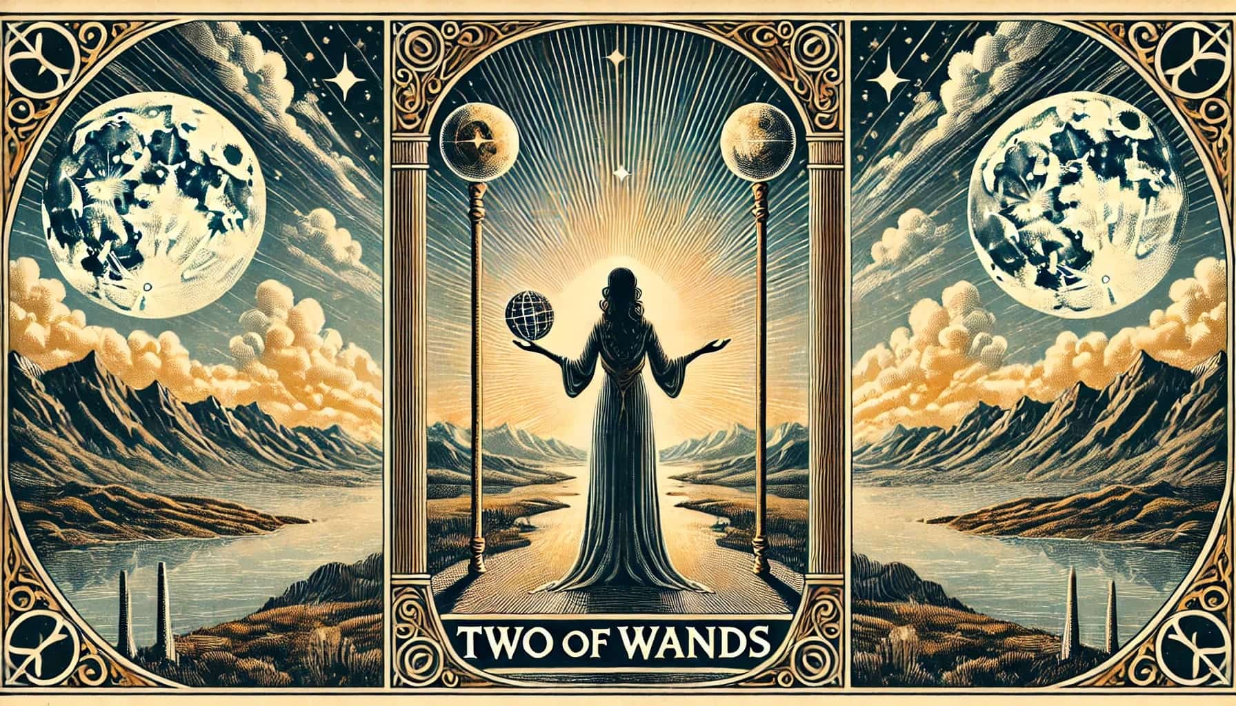 Two of Wands as Yes or No